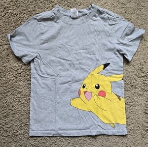 Hanna Andersson Gray Kids T-Shirt with Pikachu